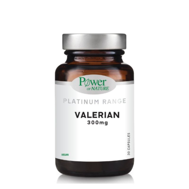 Power Of Nature Platinum Range Valerian 300mg Εκχύλισμα Ρίζας Βαλεριάνας 30 κάψουλες