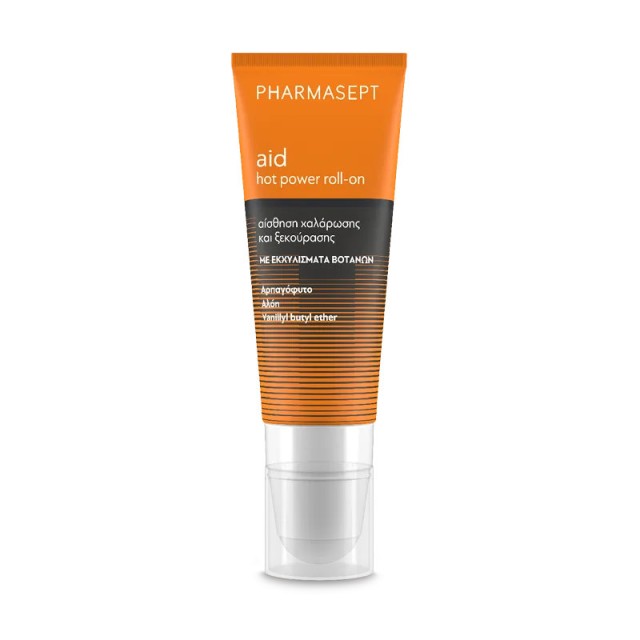 Pharmasept Aid Hot Power Θερμαντική Γέλη για Αίσθηση Χαλάρωσης σε Συσκευασία Roll-On 100ml