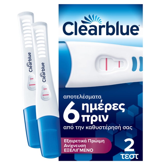 Clearblue Τεστ Εγκυμοσύνης για Εξαιρετικά Πρώιμη Ανίχνευση 2 τεμ