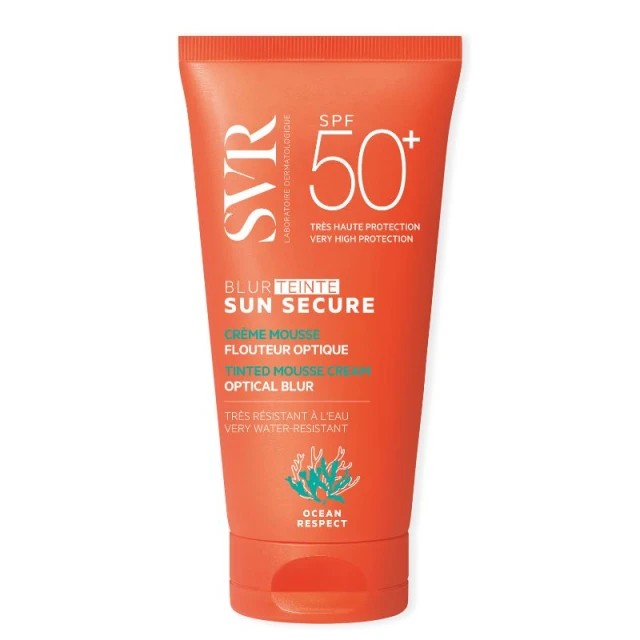 SVR Laboratoire Sun Secure Blur Tinted SPF50+ Αντιηλιακή Κρέμα Προσώπου με Ματ Αποτέλεσμα + Χρώμα 50ml
