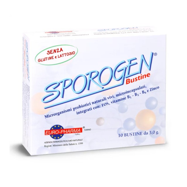 Sporogen Bustine Συμπλήρωμα Διατροφής Προβιοτικών 10sach
