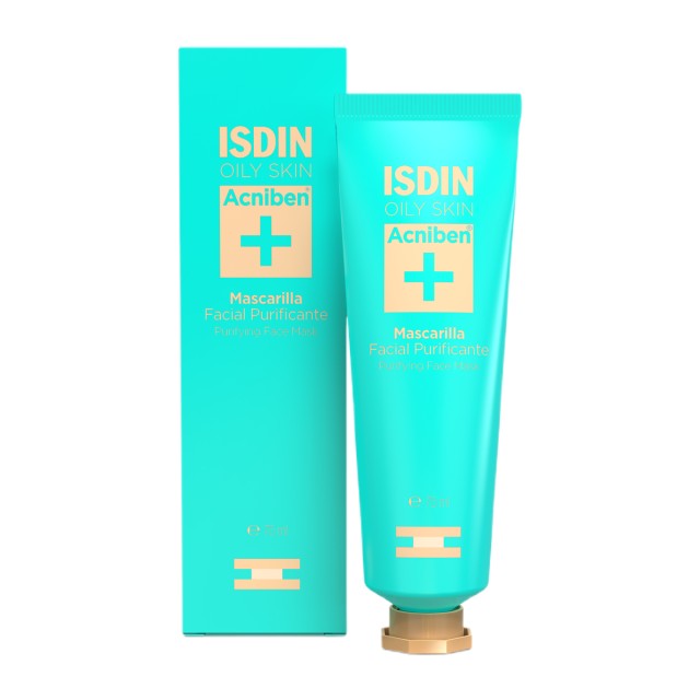 Isdin Acniben Purifying Face Mask, Μάσκα Καθαρισμού Προσώπου για Λιπαρό και Ακνεϊκό Δέρμα 75ml