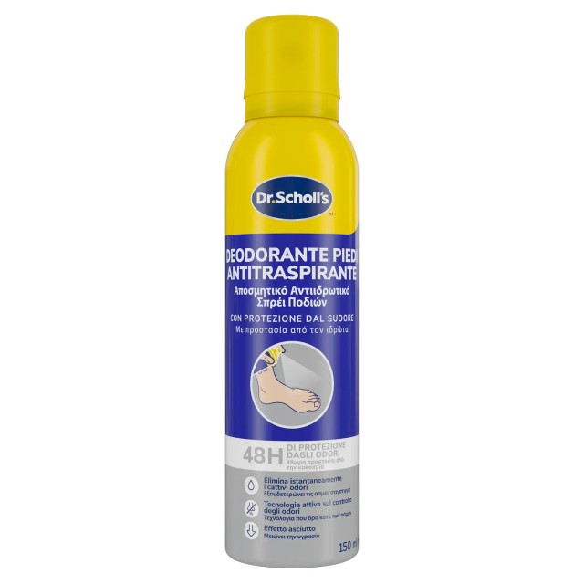 Dr. Scholls Deodorante Piedi Αποσμητικό Σπρέι Ποδιών 150ml