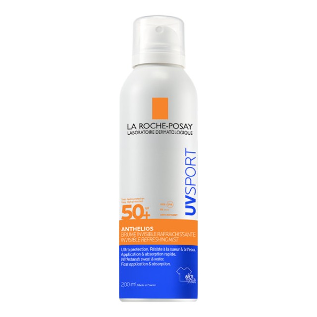 La Roche-Posay Anthelios UVSport Mist SPF 50+ Αόρατο Δροσιστικό Spray Πολύ Υψηλής Αντηλιακής Προστασίας 200ml