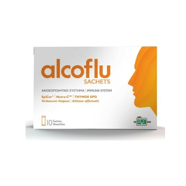 Alcoflu Sachets για την Ενίσχυση Ανοσοποιητικού Συστήματος 10φακελίσκοι