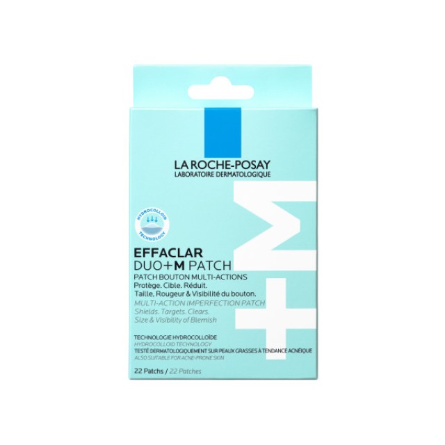 La Roche-Posay Effaclar Duo+M PATCH Αυτοκόλλητο Επίθεμα Πολλαπλών Δράσεων κατά των Ατελειών 22τεμ.