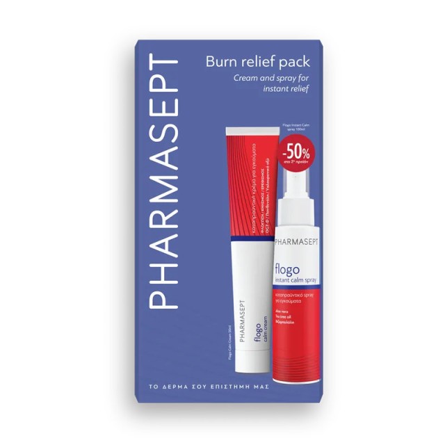 Pharmasept Promo Flogo Calm Cream & Instant Calm Spray Σετ Περιποίησης με Καταπραϋντική Κρέμα & Σπρέι Άμεσης Ανακούφισης