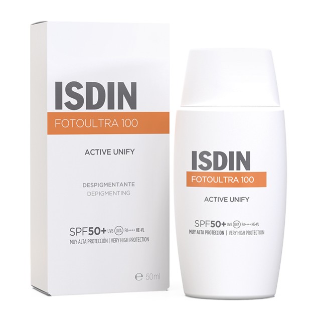 ISDIN Foto Ultra 100  Active Unify Fusion Fluid Αντηλιακό Προσώπου SPF50+, 50ml