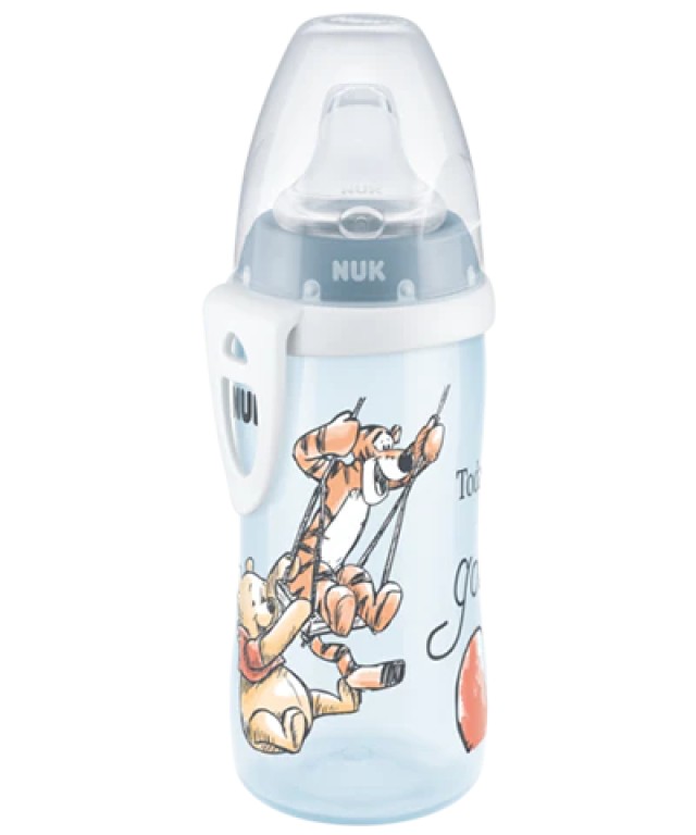 NUK Παγουράκι Active Cup Disney Winnie the Pooh & the Tiger με ρύγχος σιλικόνης 12m+ 300ml (10.255.414)