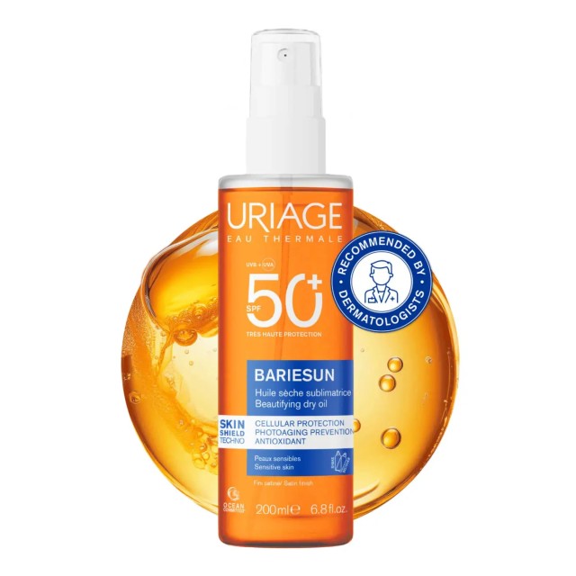 Uriage Bariesun SPF50+ Dry Oil, Αντηλιακό Ξηρό Έλαιο 200ml
