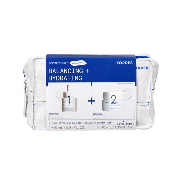 Korres Promo Greek Yoghurt Balancing & Hydrating με Super Serum με Προβιοτικά 15ml & Κρέμα-Gel Προσώπου με Προβιοτικά 40ml