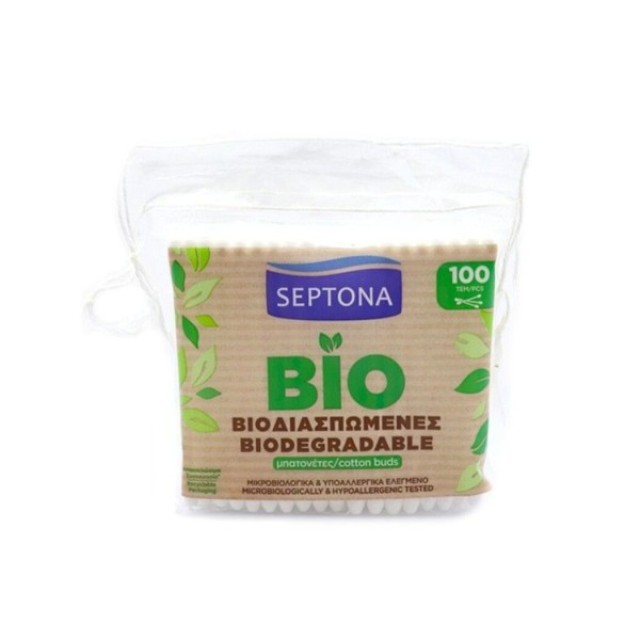 Septona Ωτoκαθαριστές Σακουλακι Βιοδιασπωμενες 100τμχ