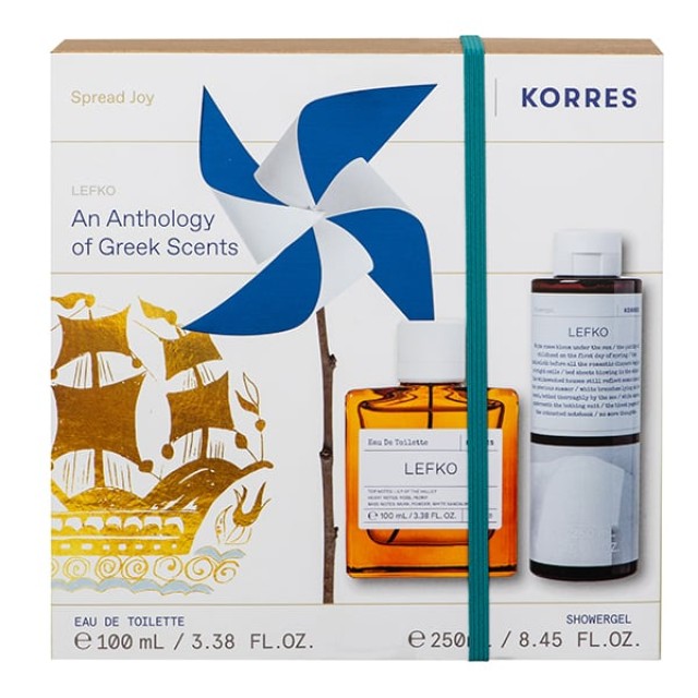 Korres Promo Pack Lefko Άρωμα, 100ml & Lefko Αφρόλουτρο, 250ml, 1σετ