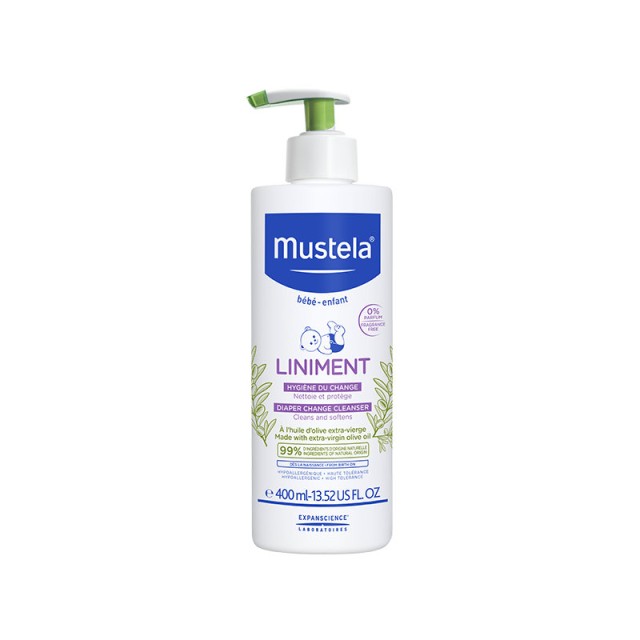 Mustela Bebe Liniment Diaper Chenge Cleanser 400ml
