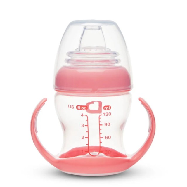 Munchkin Gentle Cup Ποτηράκι Ροζ Με Μαλακό Στόμιο 4+ Μηνών 118ml