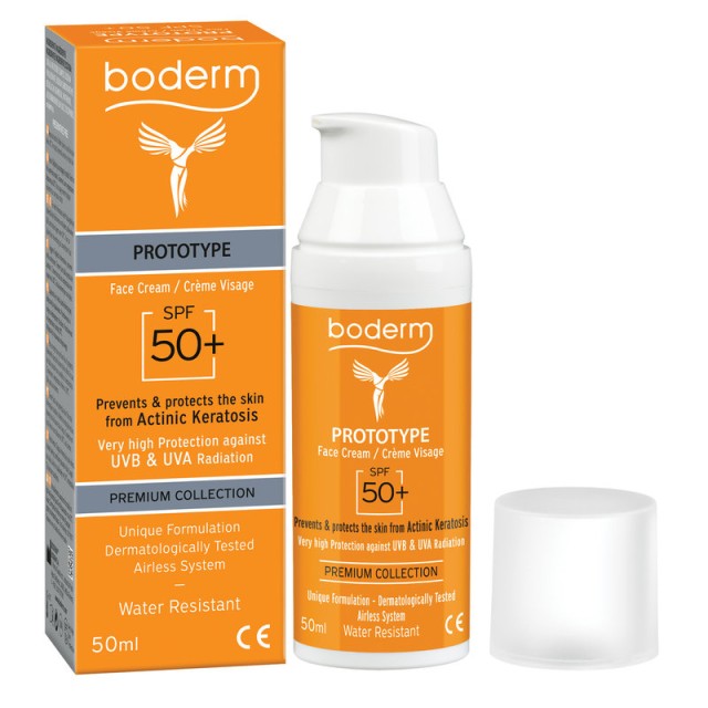 Boderm Prototype Face Cream Αντηλιακή Κρέμα Προσώπου με Δείκτη Προστασίας SPF50+ 50ml