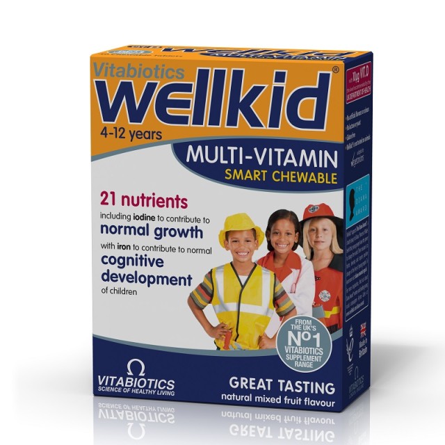 Vitabiotics Wellkid Multi-vitamin Smart Chewable 30 μασώμενα δισκία