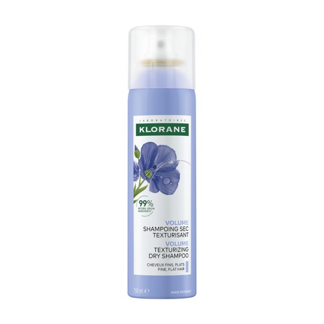 Κlorane Dry Shampoo για Όγκο Κατάλληλο για Λεπτά Μαλλιά με Λινάρι 150ml
