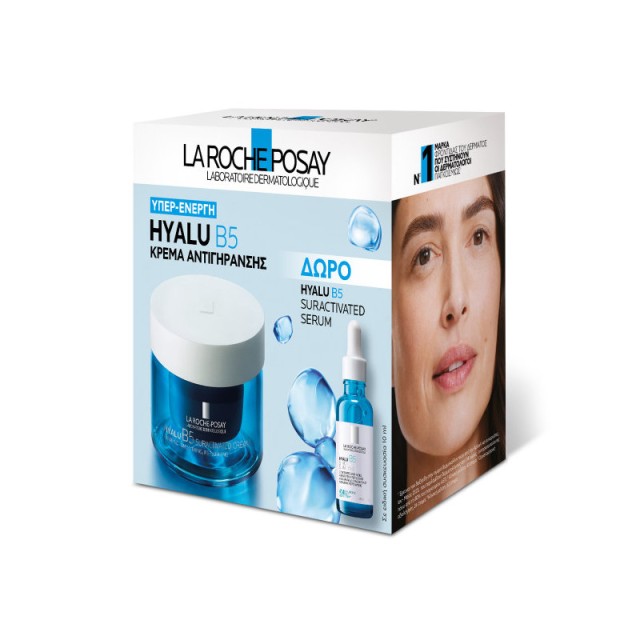 La Roche-Posay Promo Hyalu B5 Suractivated Cream Αντιρυτιδική Κρέμα για Άμεση Σύσφιξη και Λείανση 50ml & Δώρο Hyalu B5 Suractivated Serum 10ml