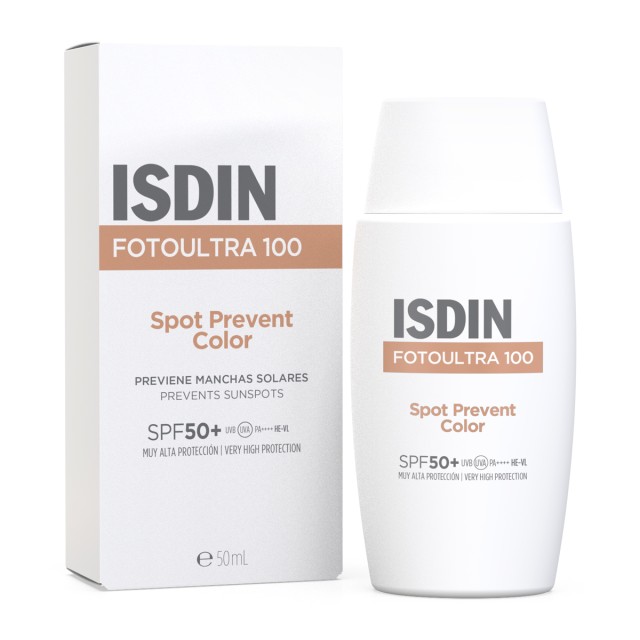 Isdin Foto Ultra 100 Spot Prevent Color SPF50+ Αντηλιακό Προσώπου με Χρώμα 50ml