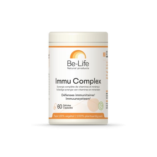 Be-Life Immu Complex Συμπλήρωμα Διατροφής για Αποτελεσματική Υποστήριξη του Ανοσοποιητικού 60 φυτικές κάψουλες