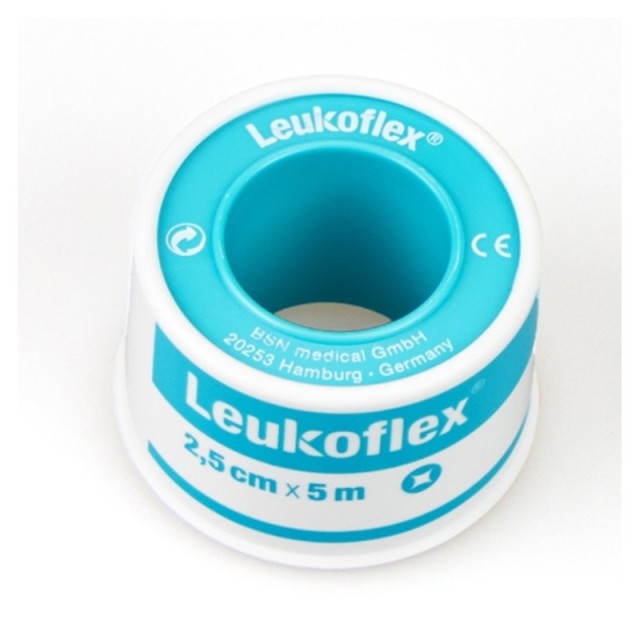Leukoplast Leukoflex Aδιάβροχη Αυτοκόλλητη Επιδεσμική Ταινία 2.5cmx5m, 1 τεμάχιο