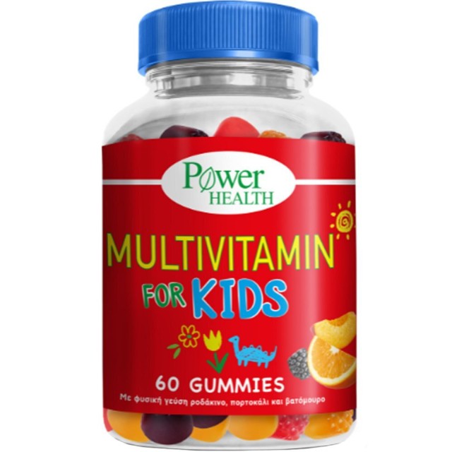 Power Health Multvitamin for Kids Πολυβιταμίνη Ροδάκινο, Πορτοκάλι & Βατόμουρο 60 ζελεδάκια