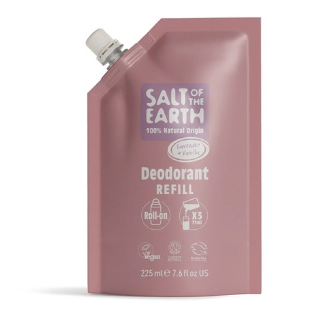 Salt of the Earth Vegan Αποσμητικό Roll-On Refill Lavender & Vanilla 225ml