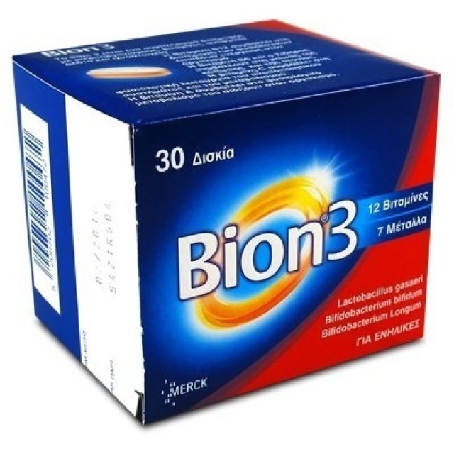  Merck Bion 3 με προβιοτικά 30 δισκία 