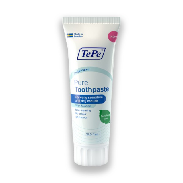 TePe Pure Toothpaste χωρίς γεύση 75ML
