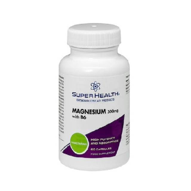 Super Health Magnesium with B6 300mg 60 κάψουλες