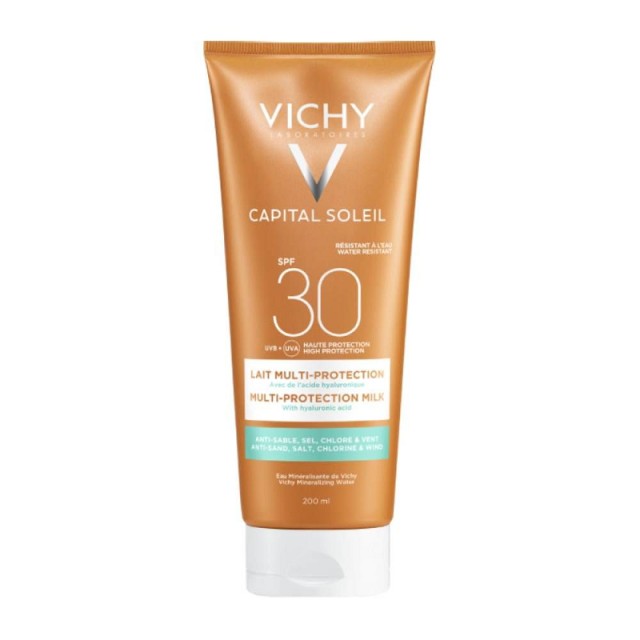 Vichy Capital Soleil Beach Protect SPF30 Αντηλιακό Γαλάκτωμα Πολλαπλής Προστασίας 200ml