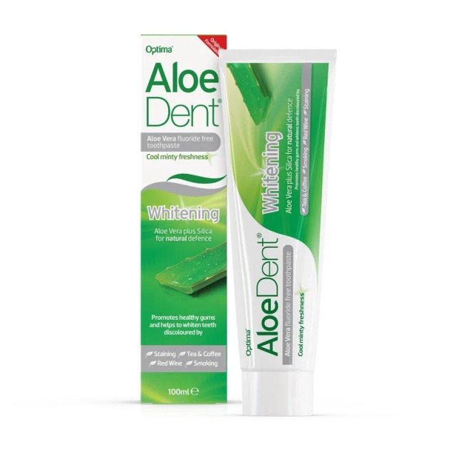 Optima Aloe Dent Whitening Λευκαντική Οδοντόκρεμα με Αλόη Βέρα 100ml