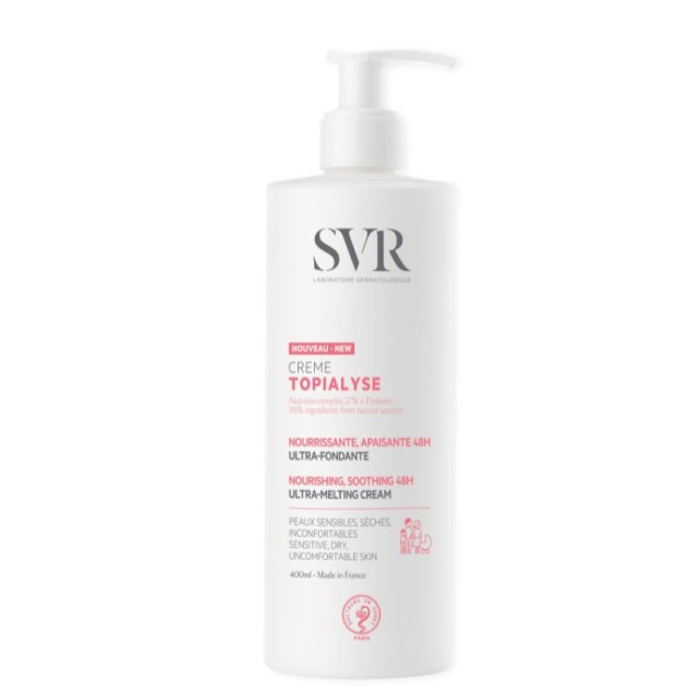 SVR Laboratoire Topialyse Creme 48ώρης Θρέψης για Πολύ Ξηρό & Ευαίσθητο Δέρμα 400ml