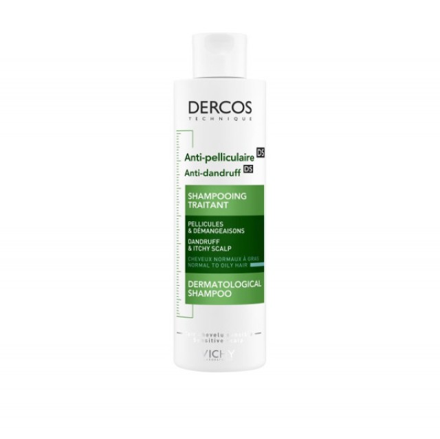 Vichy Dercos Anti-Dandruff DS Σαμπουάν κατά της Ξηροδερμίας, Πιτυρίδας και του Κνησμού για Κανονικά - Λιπαρά Μαλλιά 200ml