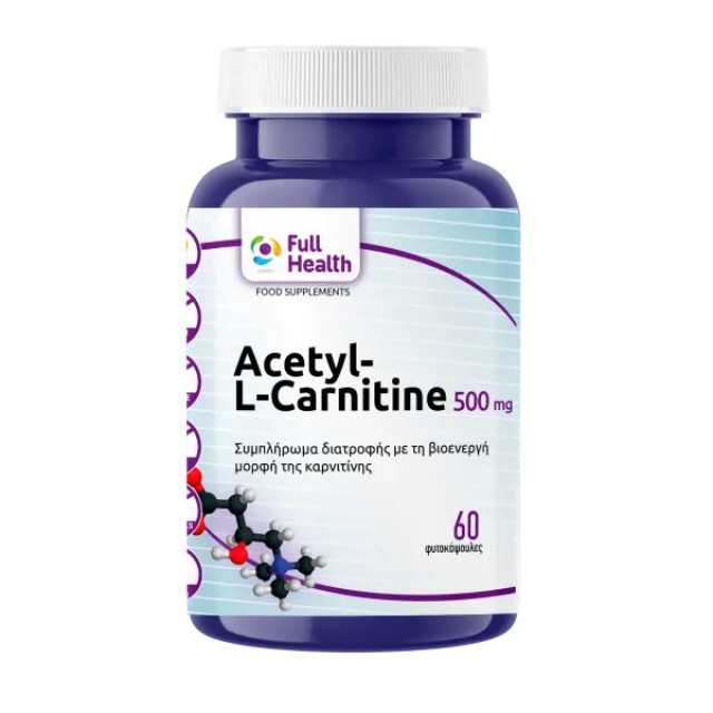 Full Health Acetyl L-Carnitine 500mg 60 φυτοκάψουλες