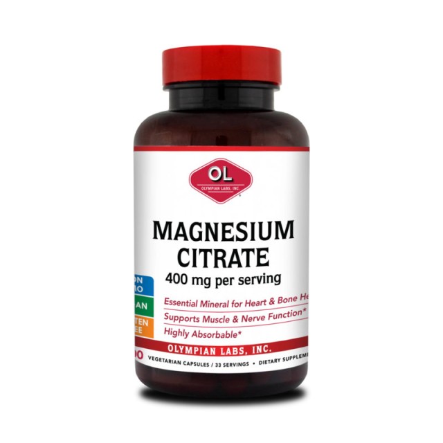 Olympian Labs Magnesium Citrate 100 κάψουλες