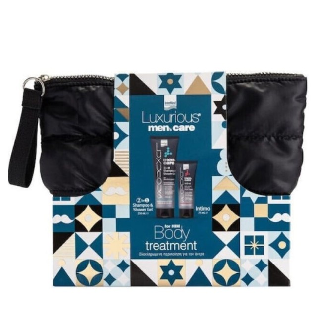 Intermed Promo Pack Luxurious Mens Care Body Treatment Kit 2 σε 1 Αφρόλουτρο & Σαμπουάν 250ml & Intimo Καθαρισμός Ευαίσθητης Περιοχής 75ml