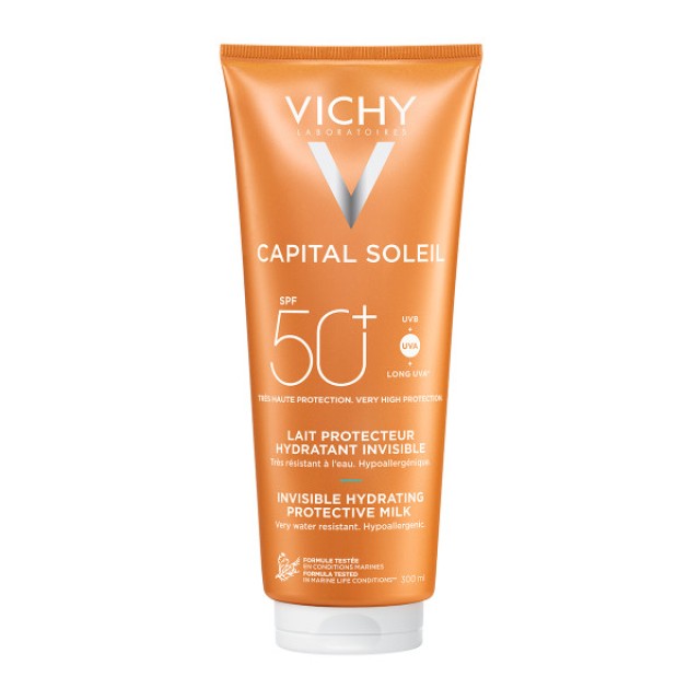 Vichy Capital Soleil Invisible Hydrating Protective Milk SPF50+ Αόρατο Ενυδατικό Αντηλιακό Γαλάκτωμα 300ml