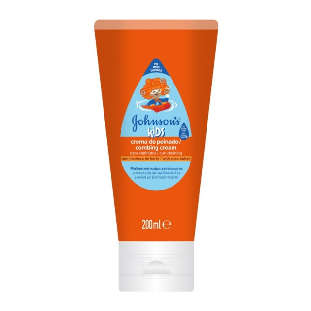 Johnsons Kids Combing Cream Μαλακτική Κρέμα Μαλλιών για Καλοσχηματισμένες Μπούκλες 200ml