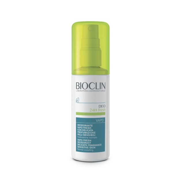 Bioclin Deo 24h Fresh Vapo Αποσμητικό Spray με Άρωμα για Ευαίσθητες Επιδερμίδες,Ιδανικό σε Περιπτώσεις Κανονικής Εφίδρωσης 100ml