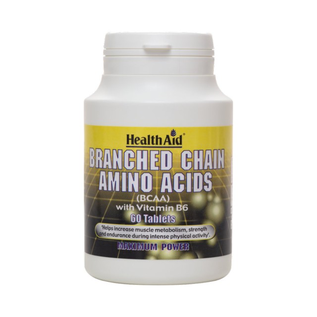 Health Aid Branched Chain Amino Acids (BCAA) με Βιταμίνη B6 60 ταμπλέτες
