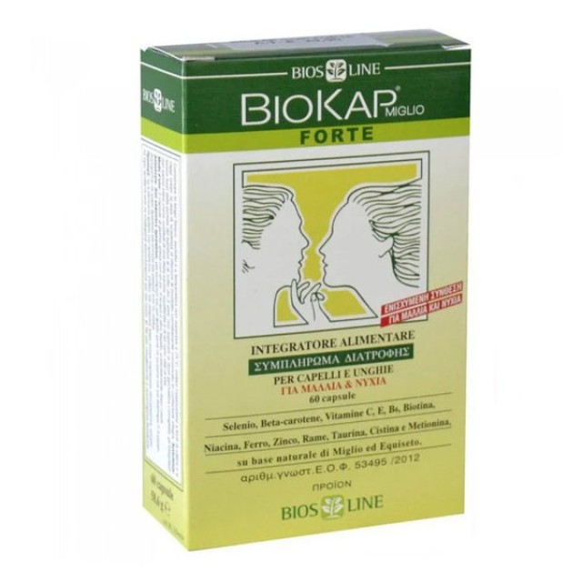 Biokap Miglio Forte Συμπλήρωμα Διατροφής για Τριχόπτωση 60 κάψουλες