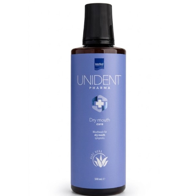 InterMed Unident Pharma Dry Mouth Care Mouthwash Στοματικό Διάλυμα για την Ανακούφιση από τα Συμπτώματα της Ξηροστομίας 500ml