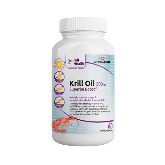 Full Health Krill Oil Superba Boost 590mg 60 μαλακές κάψουλες