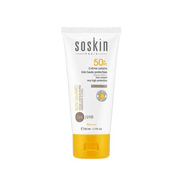Soskin Sun Cream Fluid Αντηλιακό Προσώπου Υψηλής Προστασίας SPF50+ LOW-TOX Τεχνολογίας 50ml