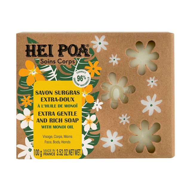 Hei Poa Extra Gentle & Rich Soap with Monoi Oil 100gr