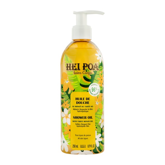 Hei Poa Tahiti Monoi Λάδι για Ντους για Πρόσωπο & Σώμα 250ml