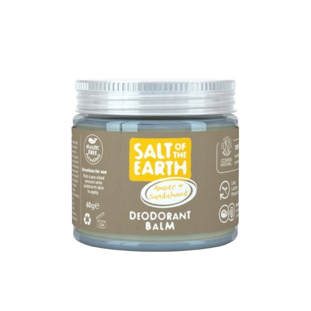 Salt of the Earth Vegan Αποσμητικό Balm Amber & Sandalwood 60ml