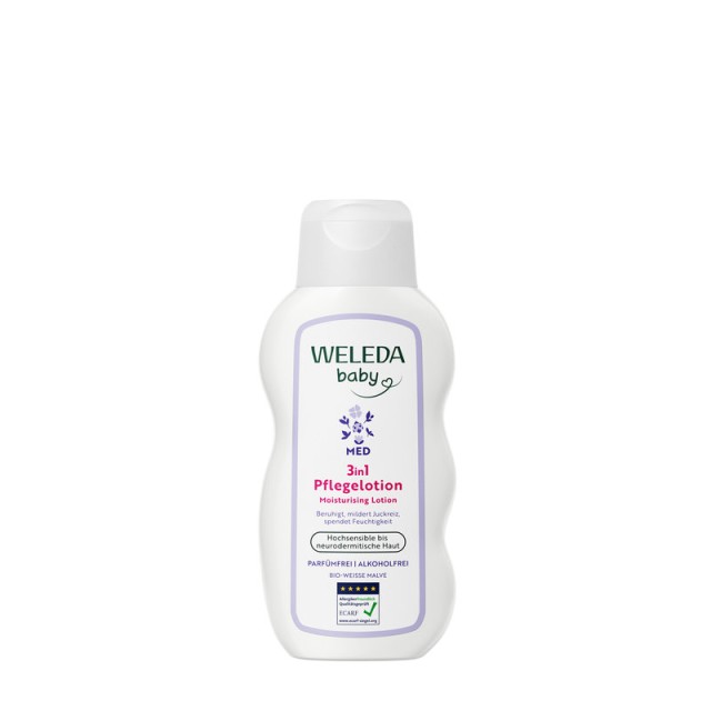 Weleda Baby MED 3 σε 1 Ενυδατικό Γαλάκτωμα Σώματος με Μολόχα 200ml